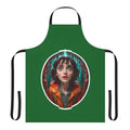 Stylized apron featuring the character Joyce Byers from the Netflix series Stranger Things.
