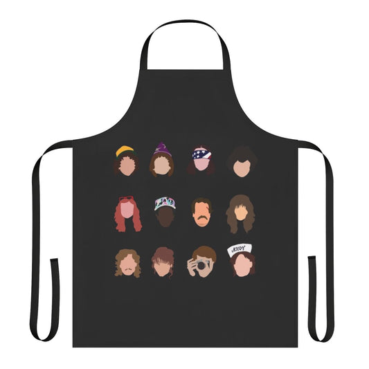 Stranger Things inspired makeup bag apron featuring fan art design