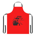 Stranger Things fan art inspired apron with the phrase "Mornings Are For Coffee And Contemplation"