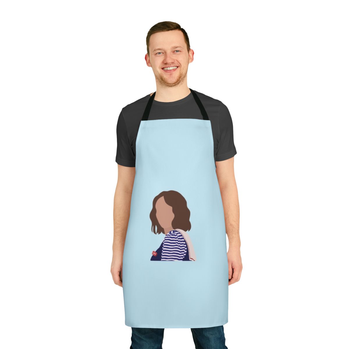 Stranger Things-themed apron featuring the character Robin Buckley