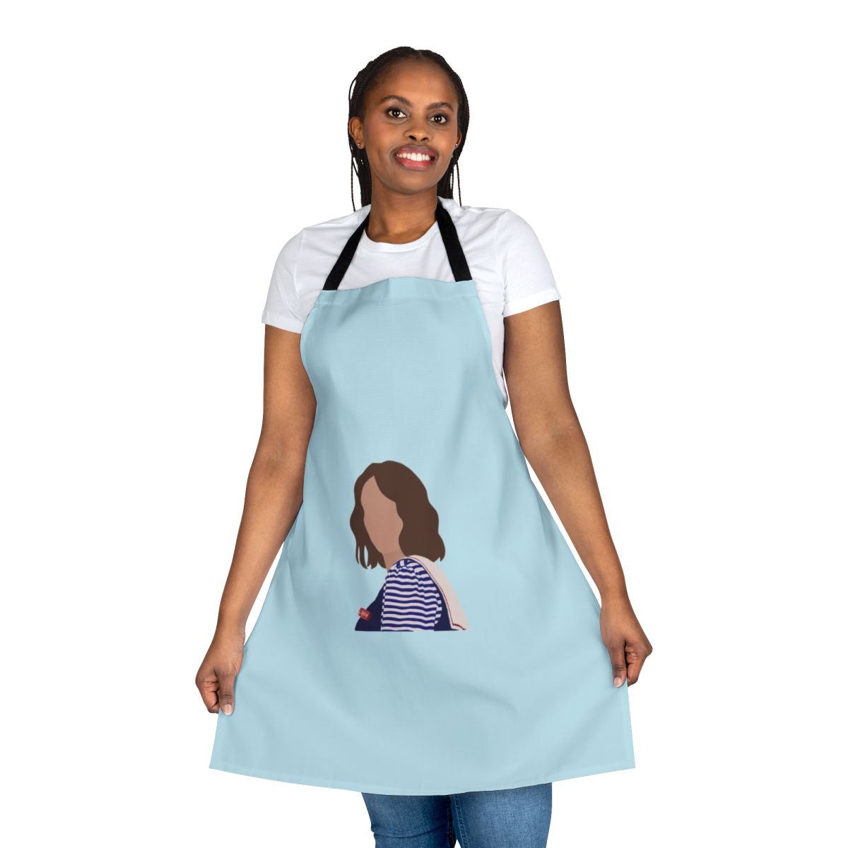Stranger Things-themed apron featuring the character Robin Buckley