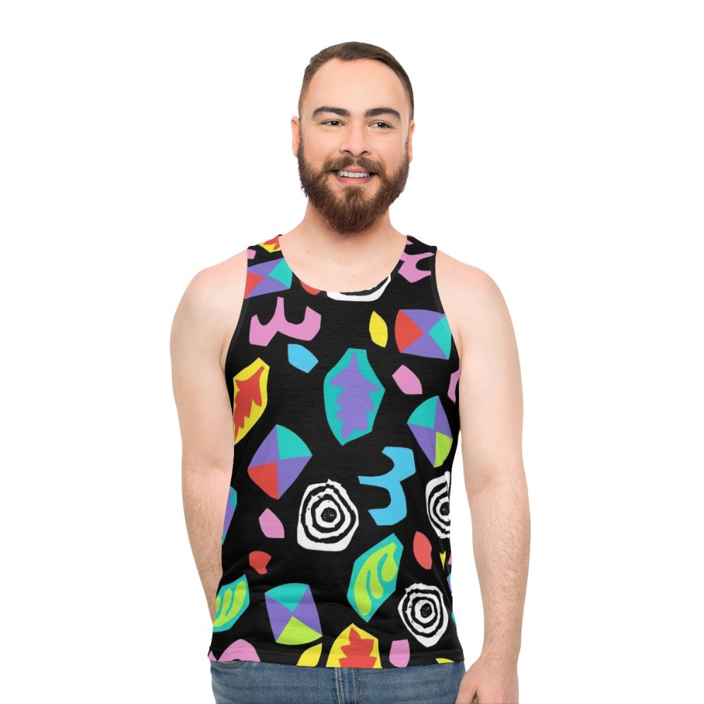 Stranger Things inspired unisex 80s neon tank top