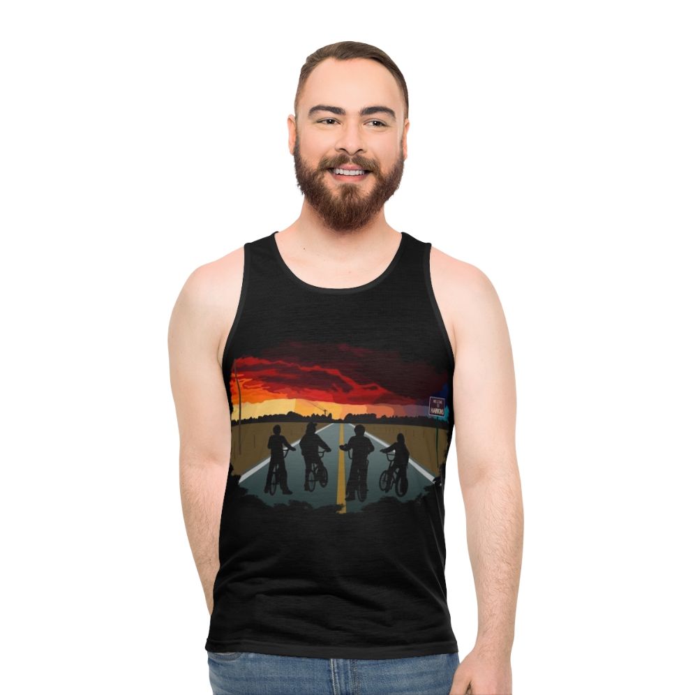 Stranger Things Retro Hawkins Unisex Tank Top