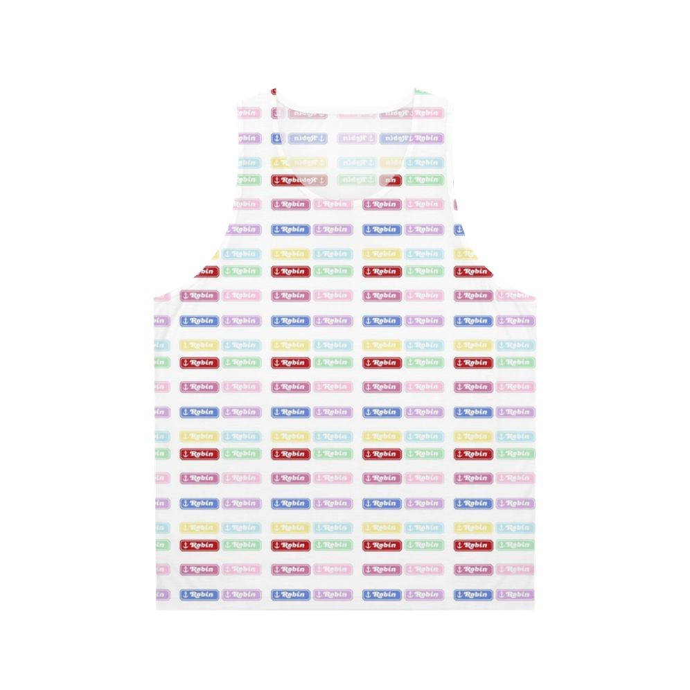 Stranger Things Robin Buckley Scoops Ahoy Nametag Unisex Tank Top