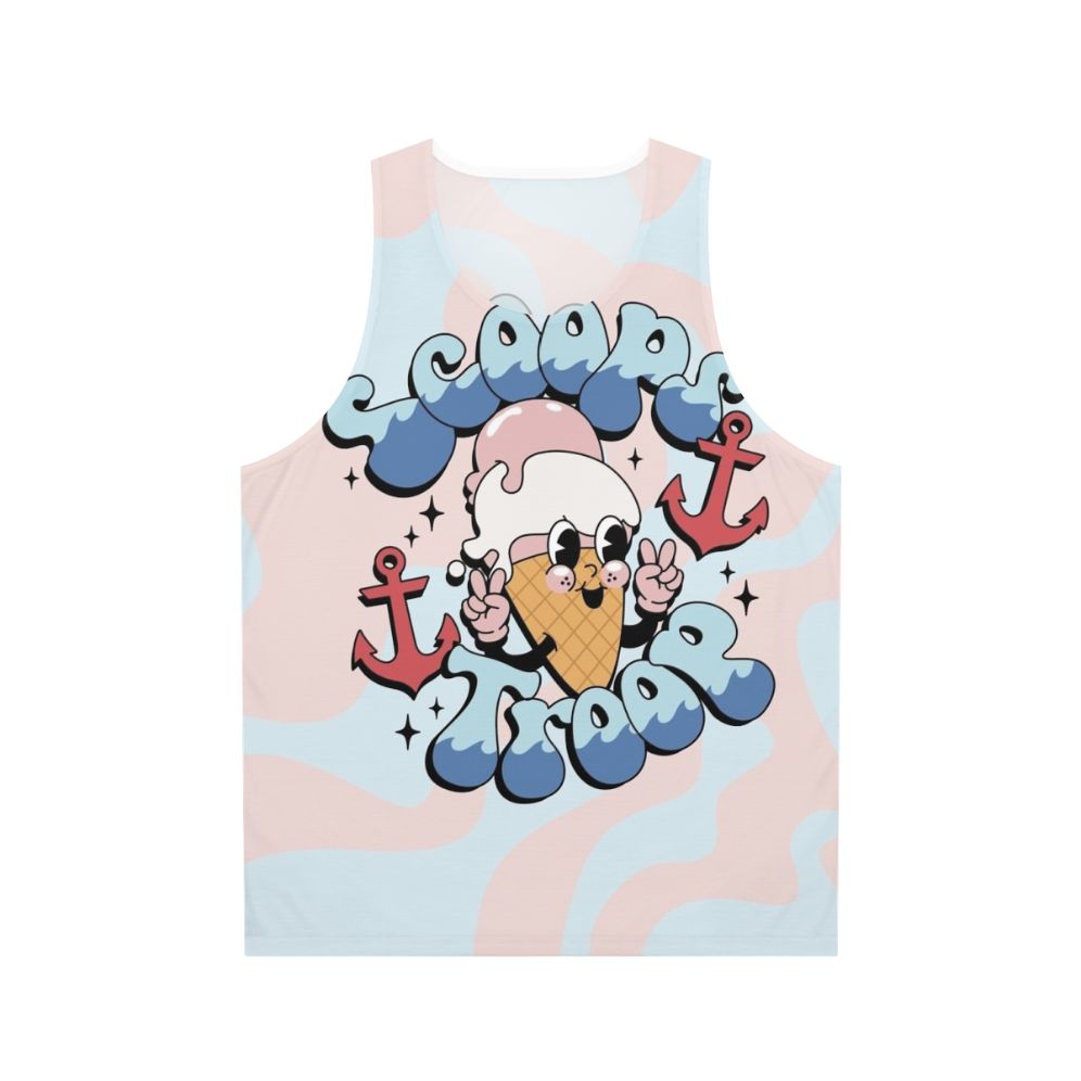 Stranger Things Unisex Tank Top Featuring Scoop Troop Characters