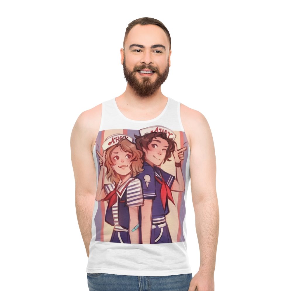 Stranger Things Scoops Ahoy Unisex Tank Top