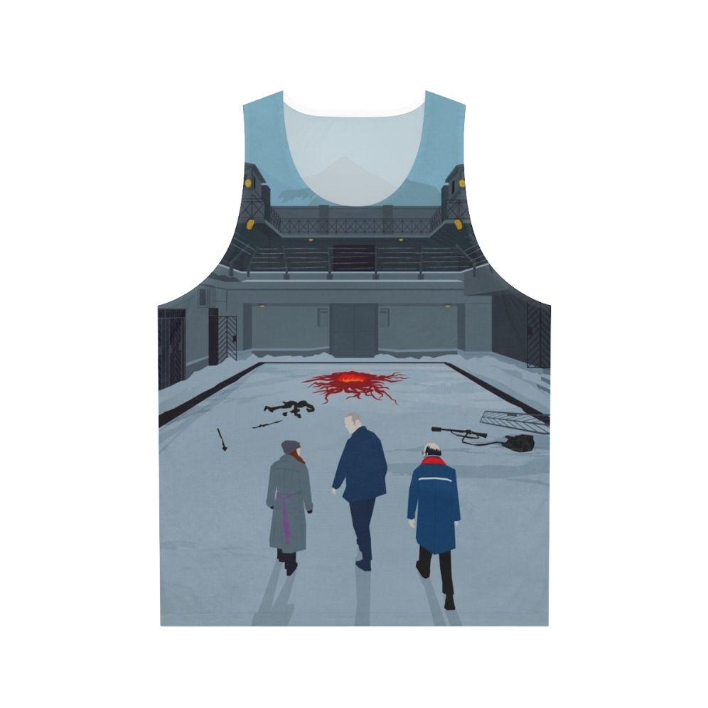Stranger Things Inspired Unisex Tank Top with Fan Art Print