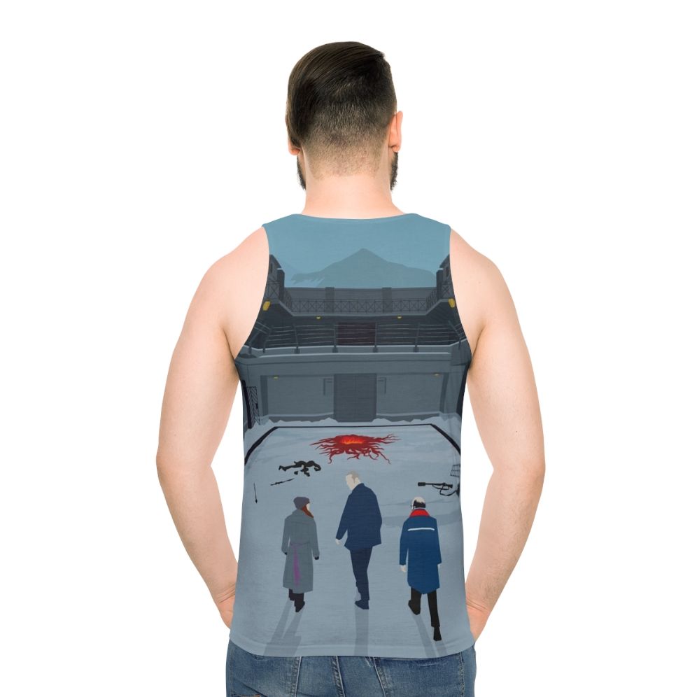 Stranger Things Inspired Unisex Tank Top with Fan Art Print