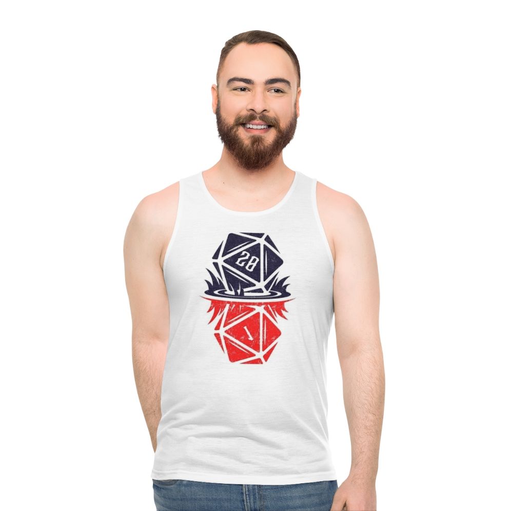 Stranger Things Upside Down D20 Dice Unisex Tank Top