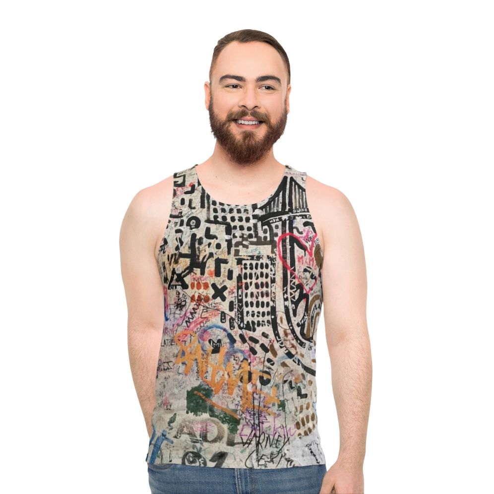 Unisex Street Art Banksy Inspired Tank Top
