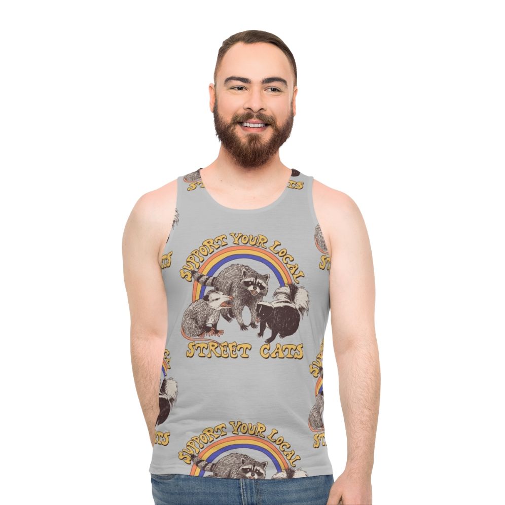 Street Cats Unisex Retro Animal Tank Top