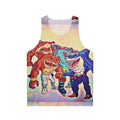 Street Sharks Unisex Tank Top with Colorful Shark Print