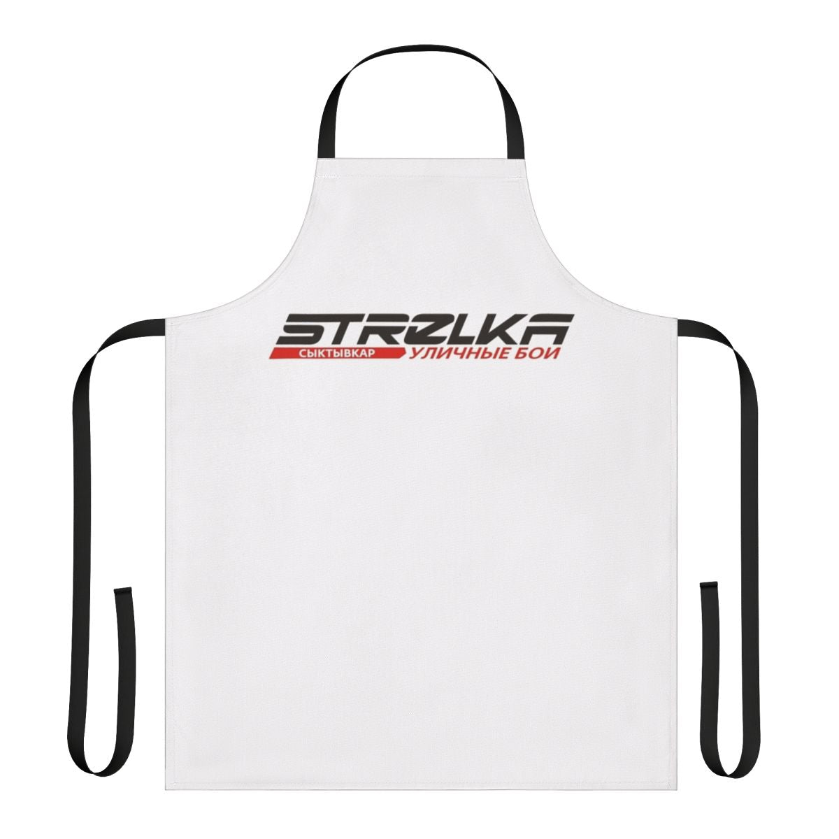 Strelka-inspired fighting apron with street fight and combat sports graphics
