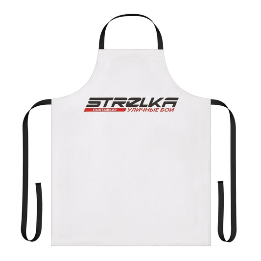 Strelka-inspired fighting apron with street fight and combat sports graphics