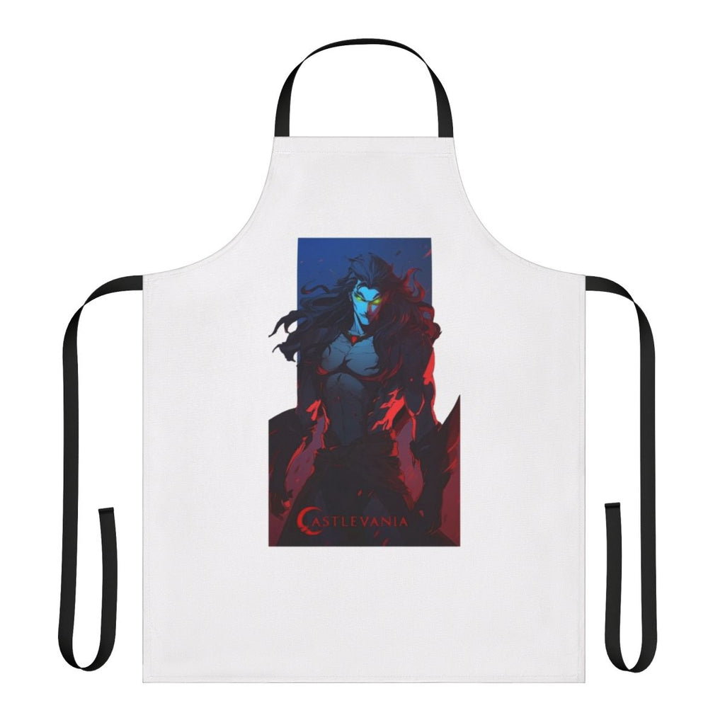 Castlevania Striga full body sticker apron featuring the Striga character from the Castlevania Netflix series