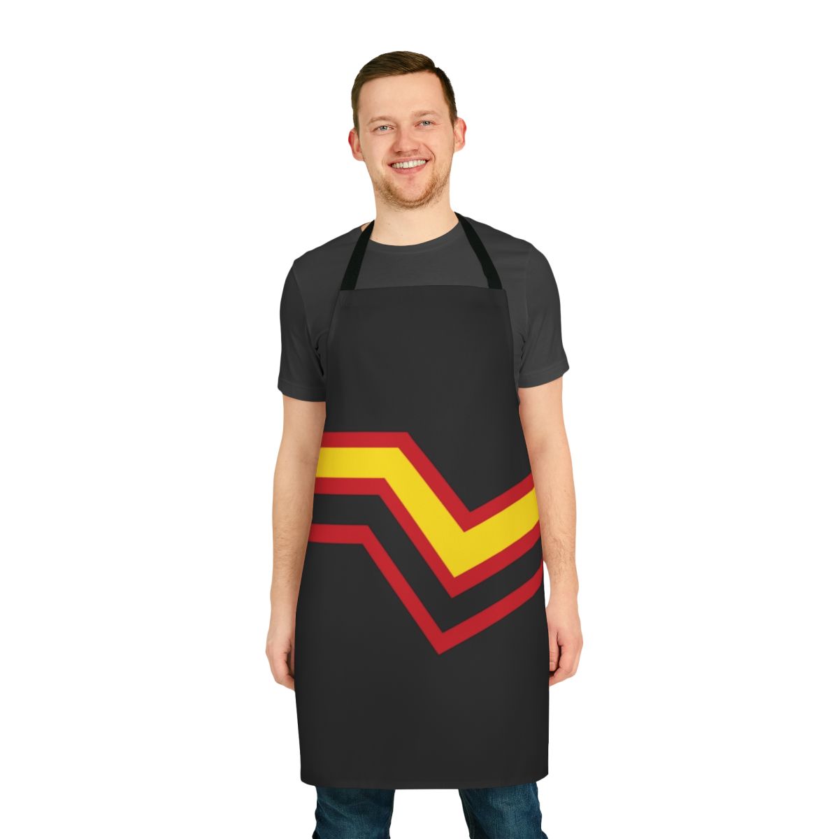 Rubber Pride Flag Apron for Fetish and Kink Enthusiasts