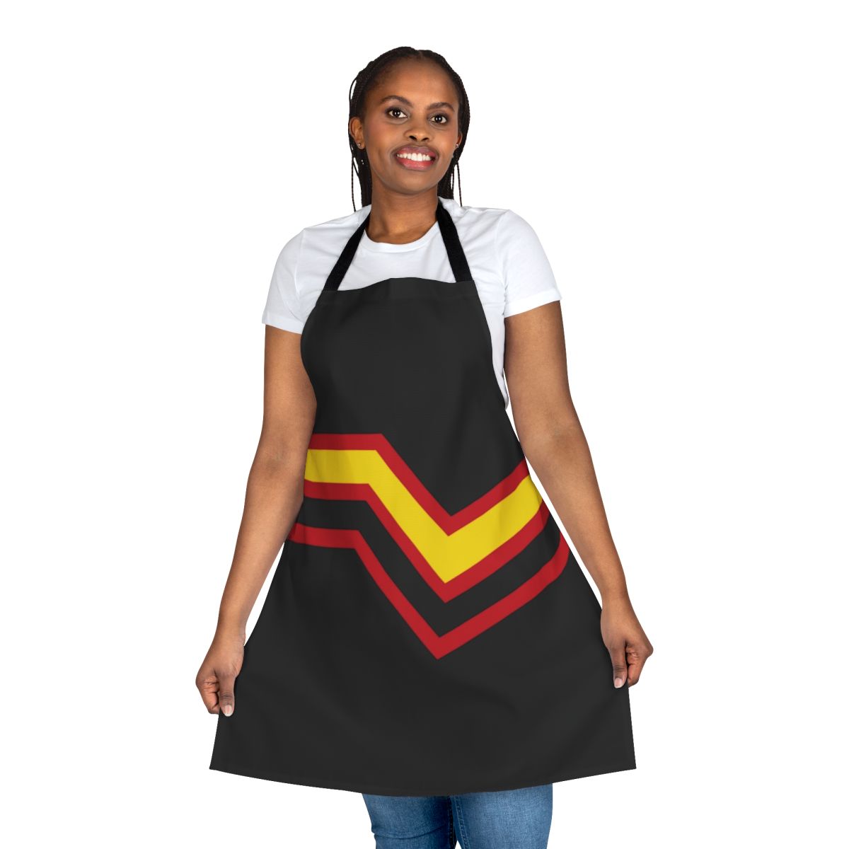Rubber Pride Flag Apron for Fetish and Kink Enthusiasts