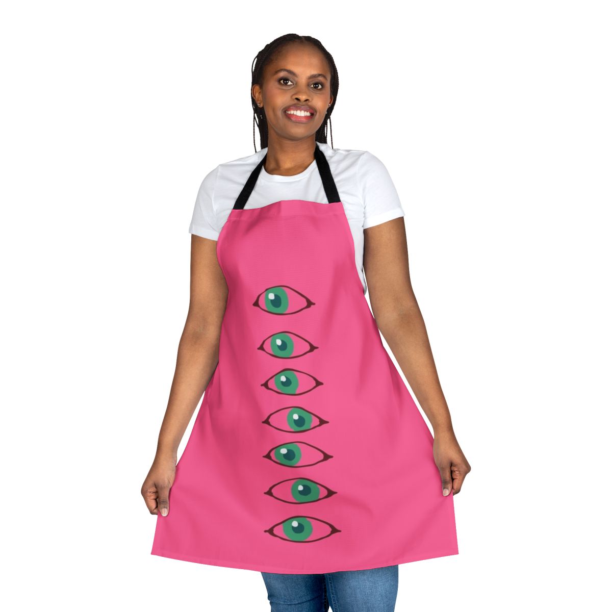 Striking Shifty Eye Apron with Printed Design
