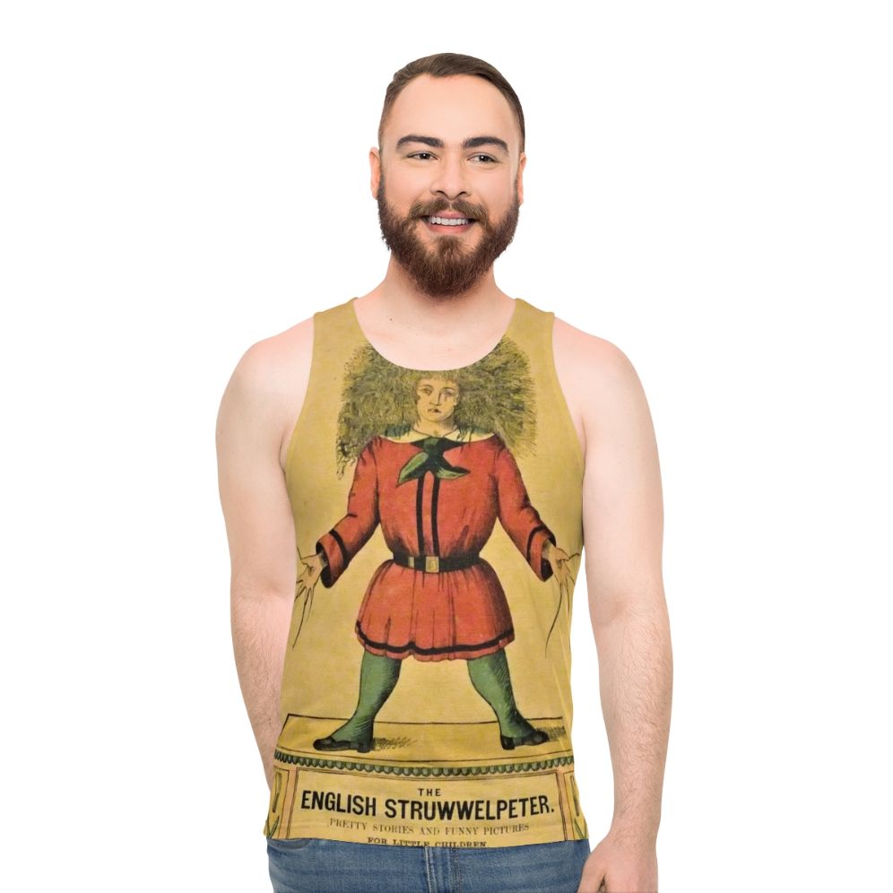 Struwwelpeter unisex tank top with horror-inspired design