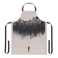 Stylish adventure apron featuring a nature-inspired double exposure design
