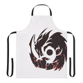 Black lightning dragon graphic printed on a high-quality apron
