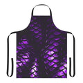A purple dragon scales pattern apron for fantasy and android enthusiasts