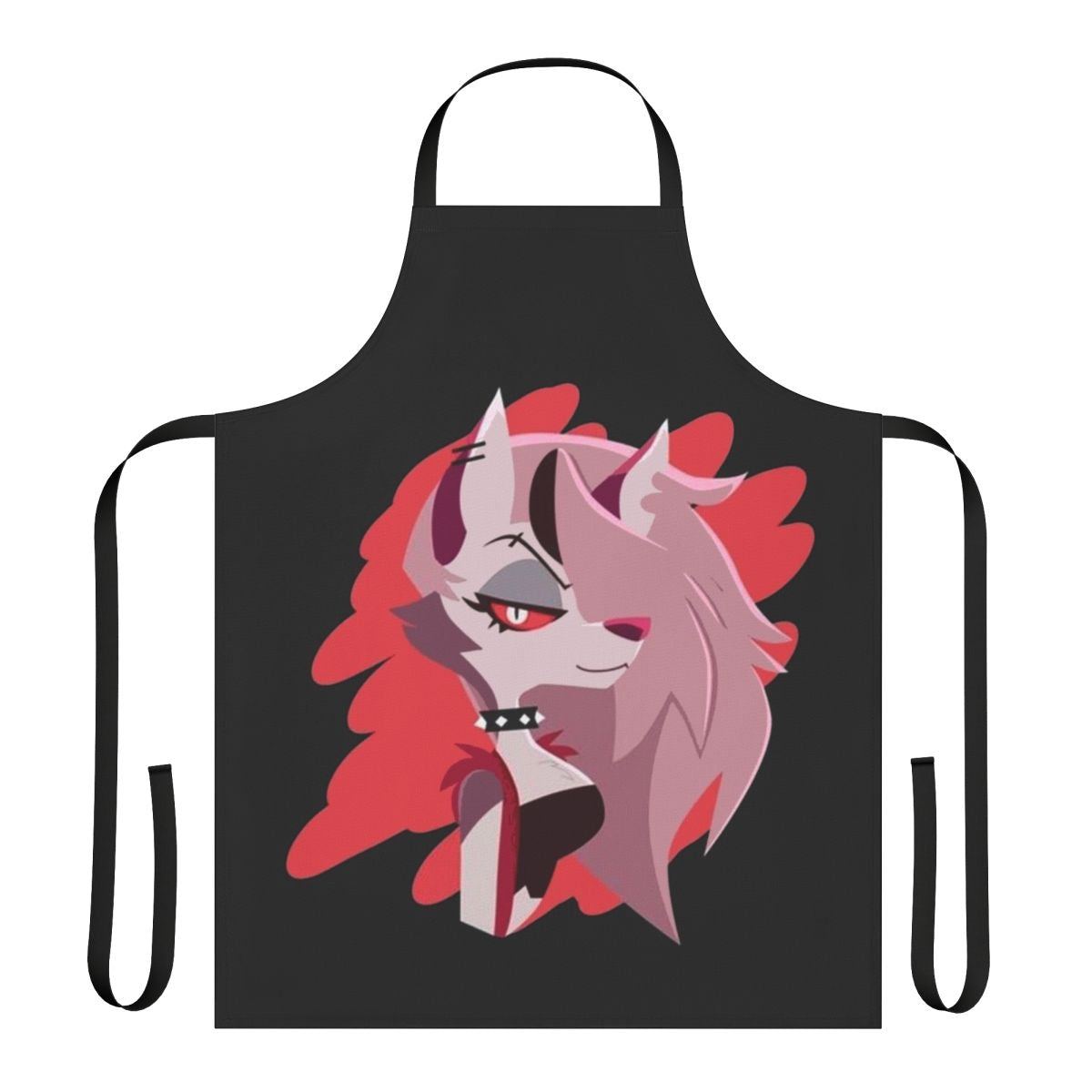 Helluva Boss Loona-themed apron with vibrant fan art design