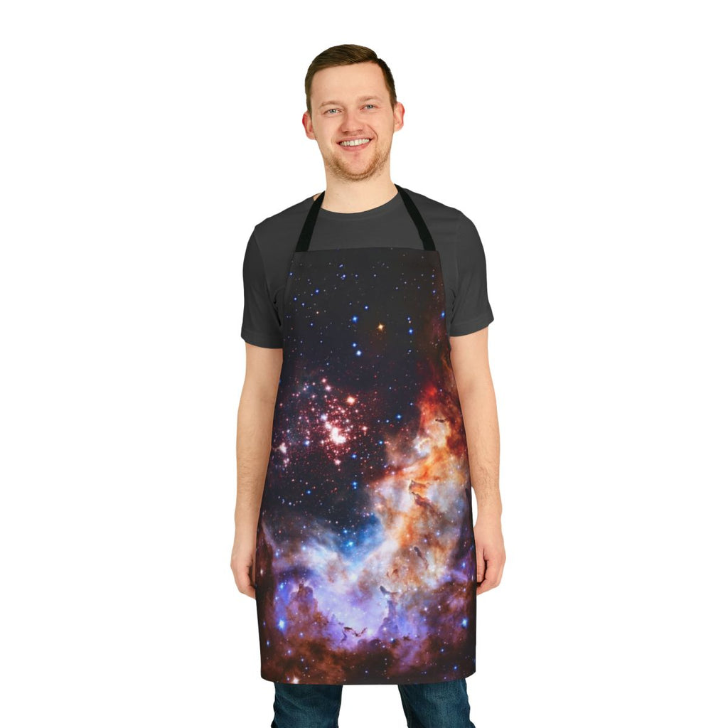 Apron featuring a vibrant image of the Westerlund 2 nebula, a stellar nursery in the Milky Way galaxy