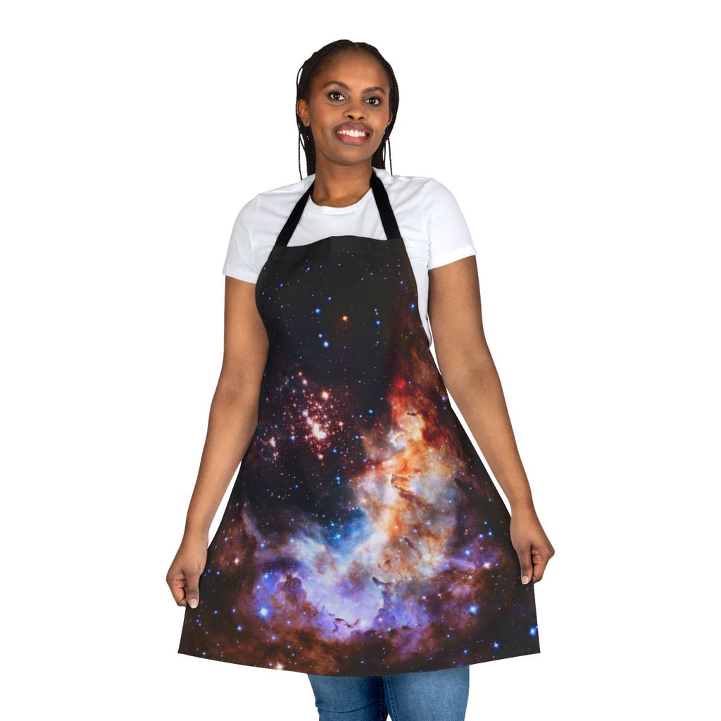 Apron featuring a vibrant image of the Westerlund 2 nebula, a stellar nursery in the Milky Way galaxy