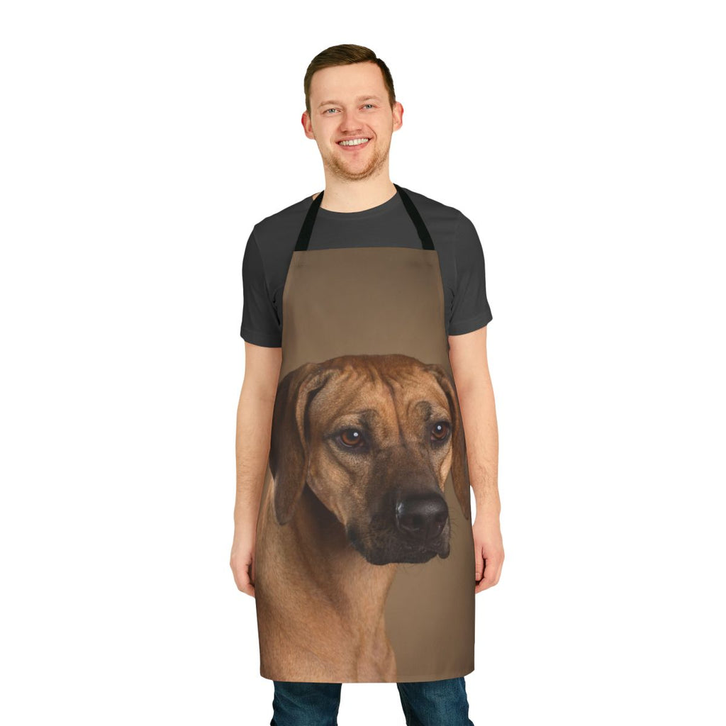 High-quality Rhodesian Ridgeback portrait apron