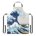 Apron featuring the iconic "The Great Wave off Kanagawa" Japanese artwork