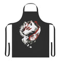 Beautifully designed apron featuring a wolf motif, inspired by the Okami video game series