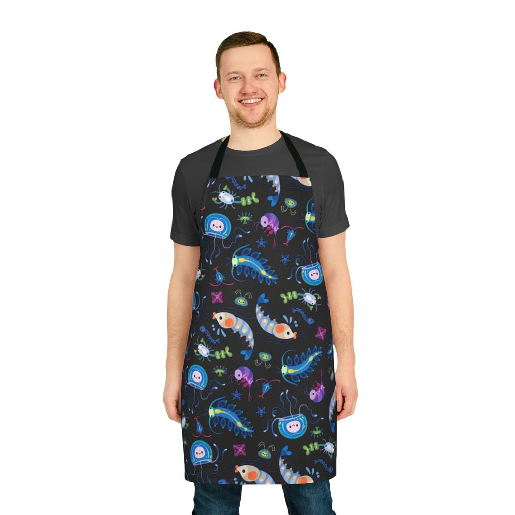 Zooplankton-inspired decorative apron