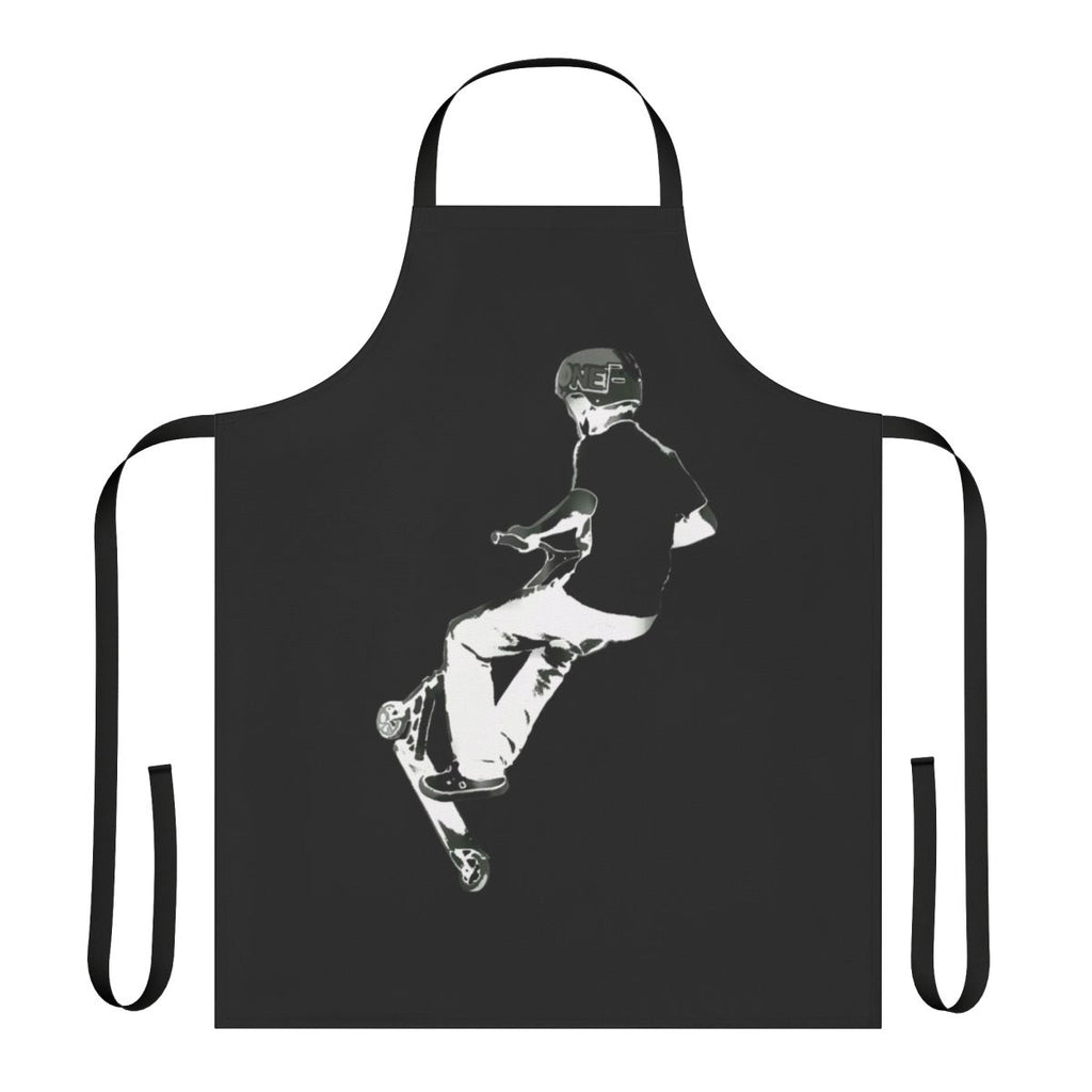Apron with scooter stunt and trick design for outdoor sports and extreme activities