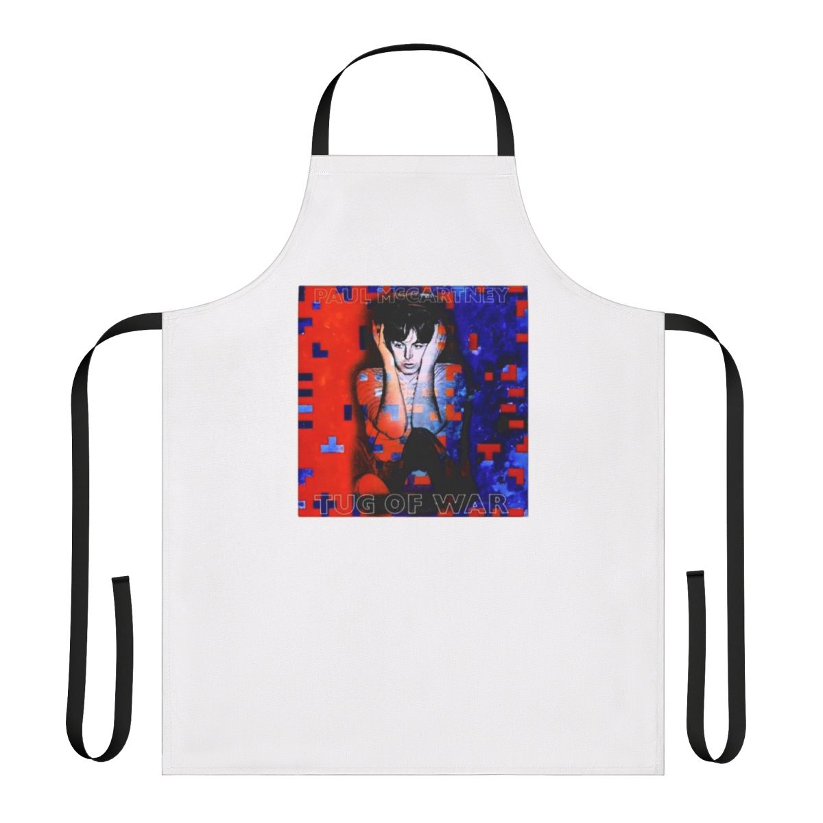 Apron featuring the name and iconic logo of the legendary 1960s rock band The Beatles