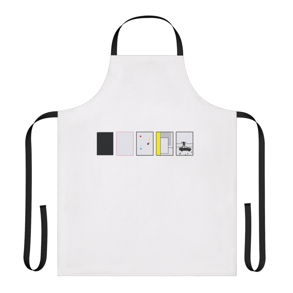 1975 band logo on a stylish, minimalist apron