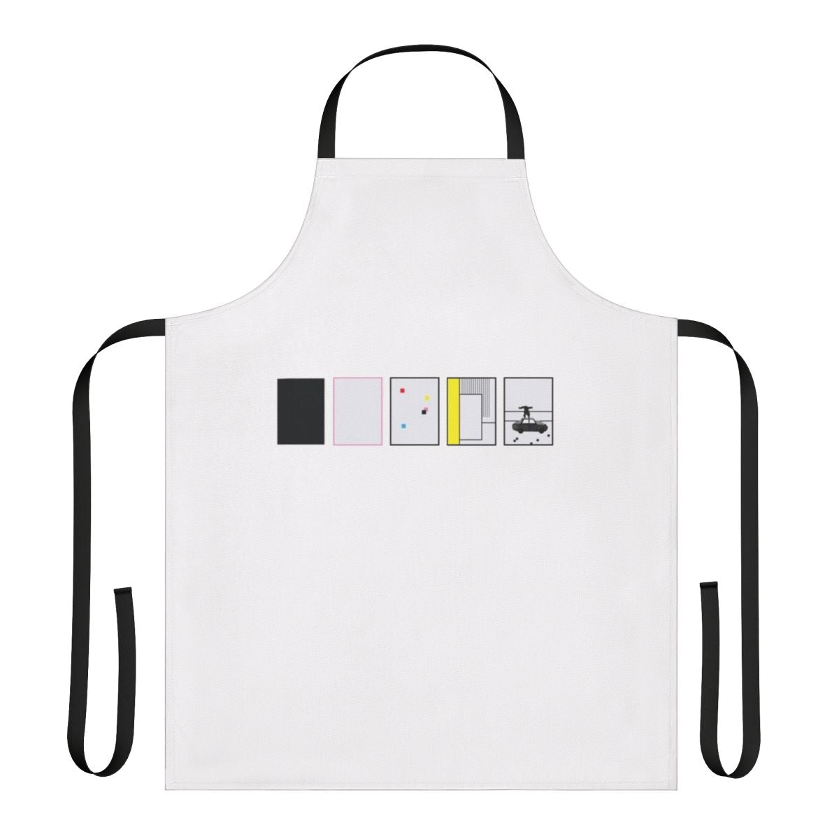 1975 band logo on a stylish, minimalist apron