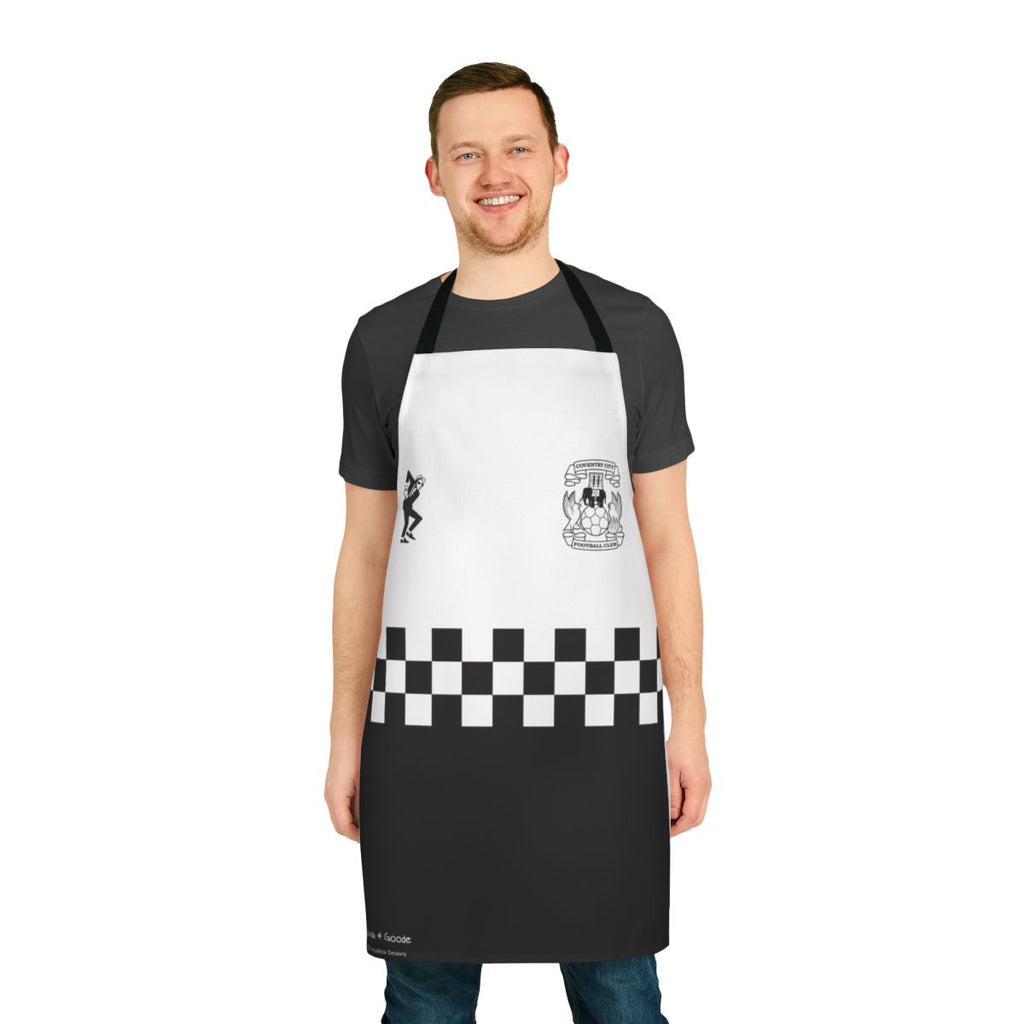 Photograph of a high-quality 2-tone 3rd kit style apron for cooking and baking