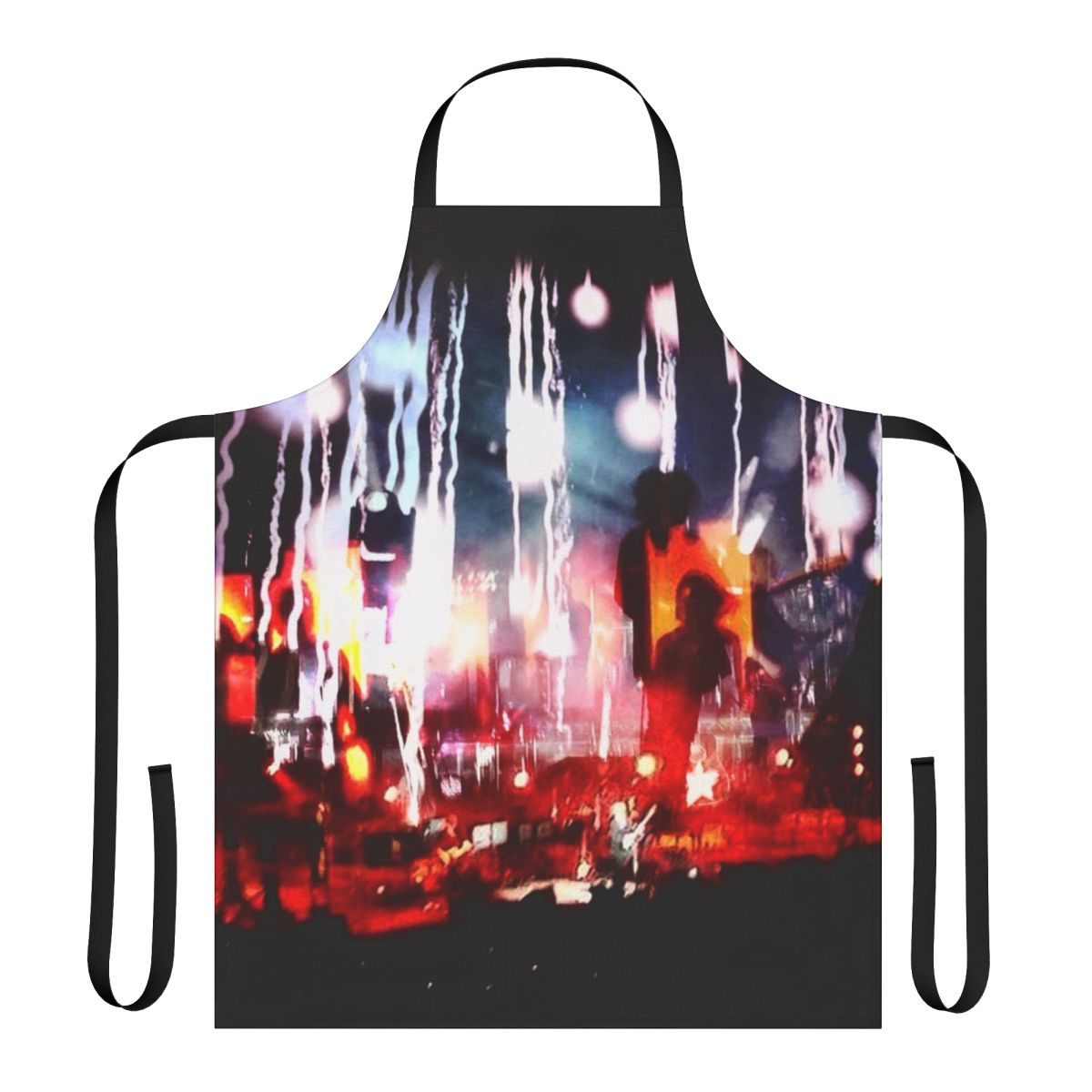 Stylish 2016 The Cure inspired apron with trippy abstract blend of colors