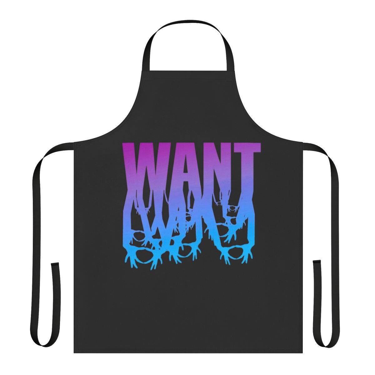 3oh3 inspired apron with band and music design