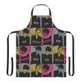 Vibrant 80s music genre-inspired apron for SATB singers and bands