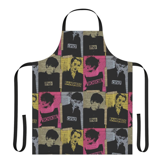 Vibrant 80s music genre-inspired apron for SATB singers and bands