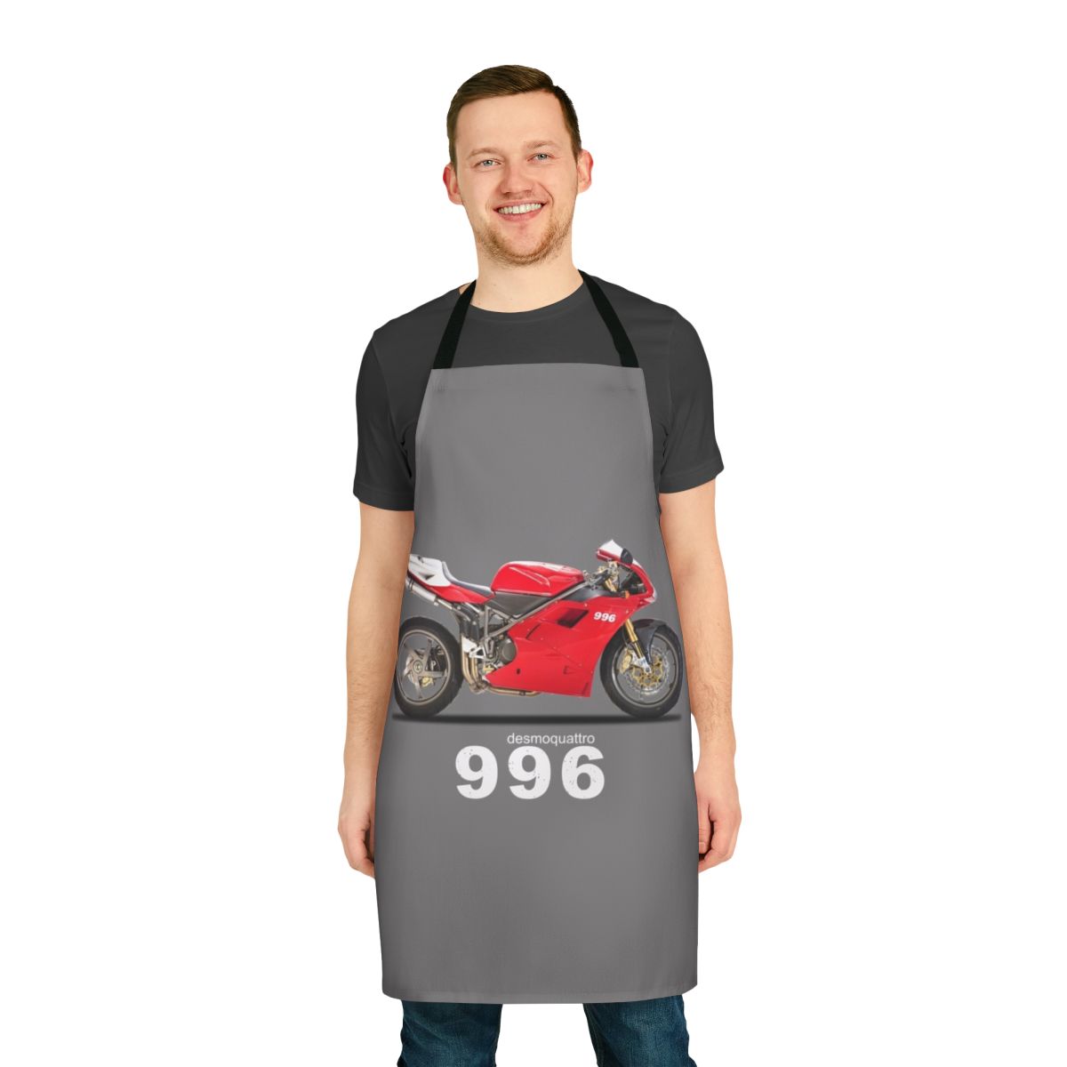 Motorcycle apron with 996SPS-inspired design