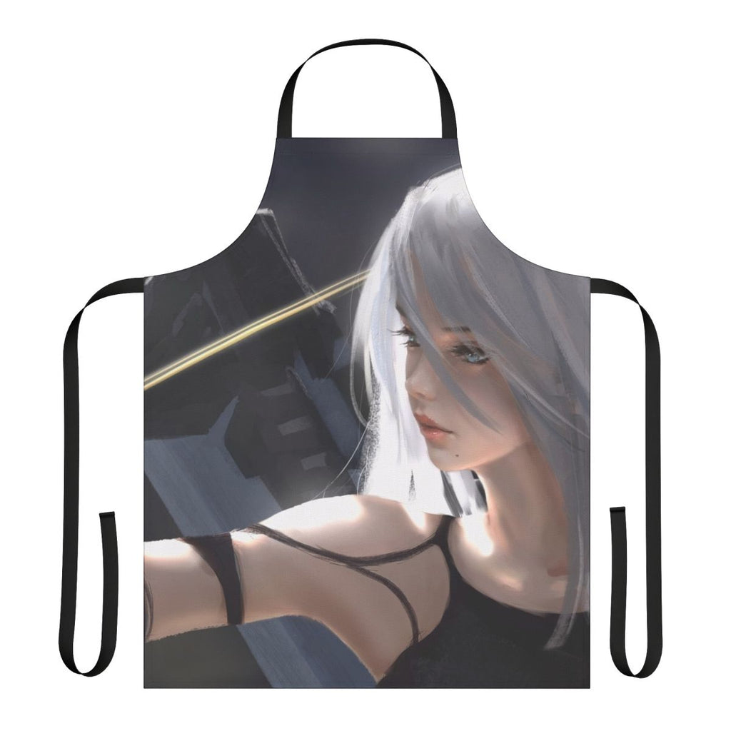 A2 themed apron inspired by the Nier Automata video game character