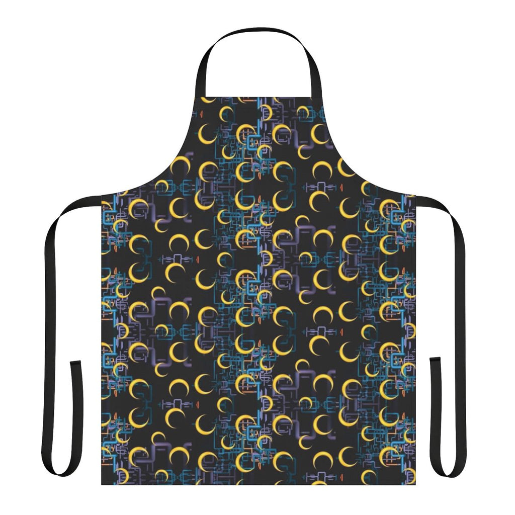 Stylish abstract pattern apron featuring vibrant colors and shapes, inspired by the hit comedy series "I Think You Should Leave" with Tim Robinson.