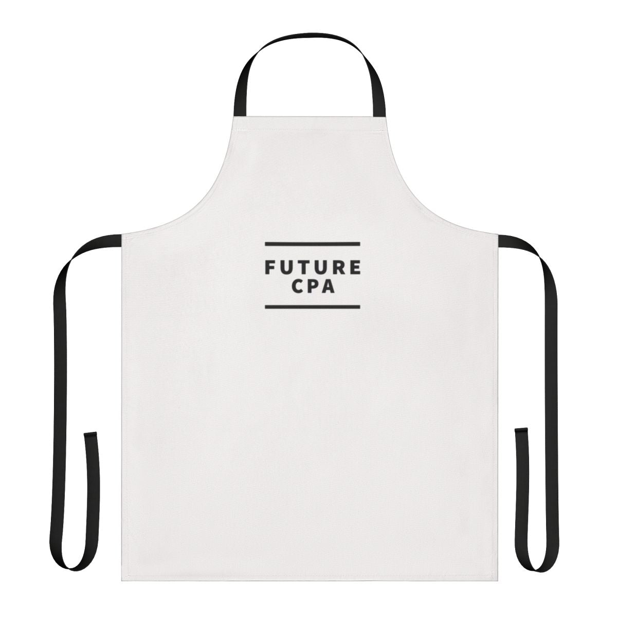 Stylish text design apron for accounting, finance, and bookkeeping professionals