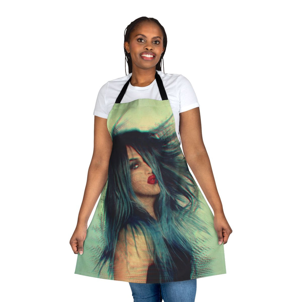 Adore Delano-inspired apron with drag queen design