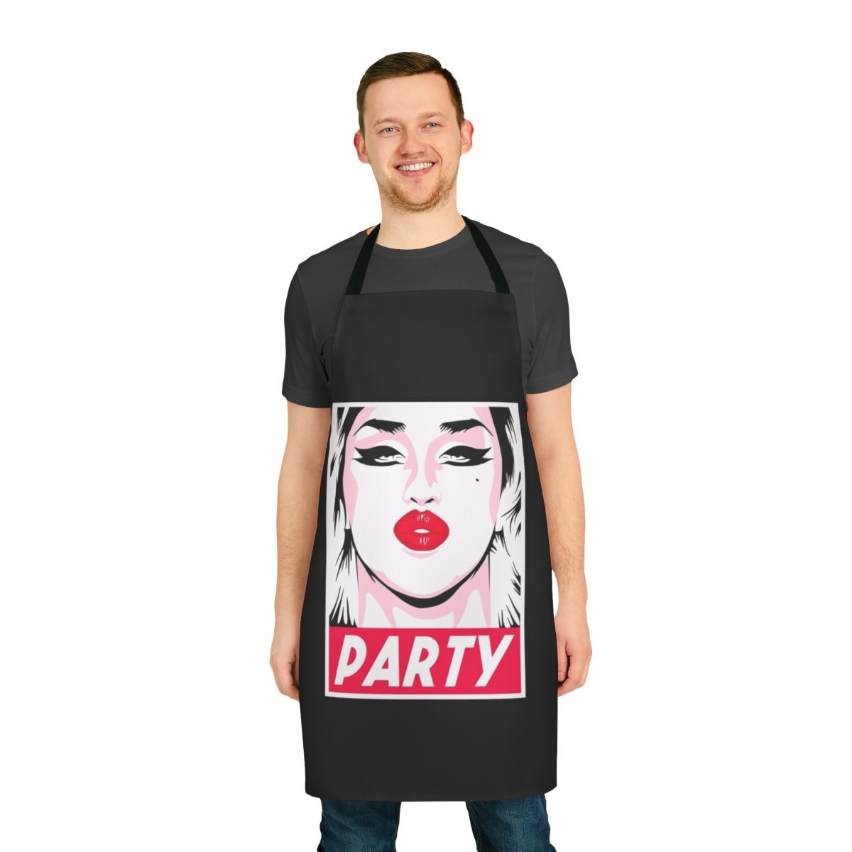 Adore Delano inspired party apron with vibrant design