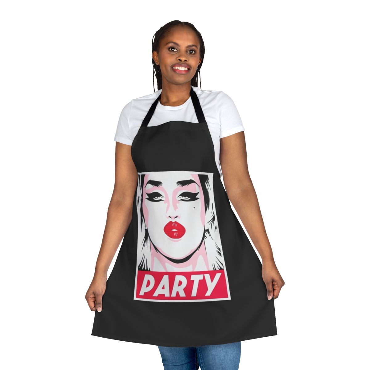 Adore Delano inspired party apron with vibrant design