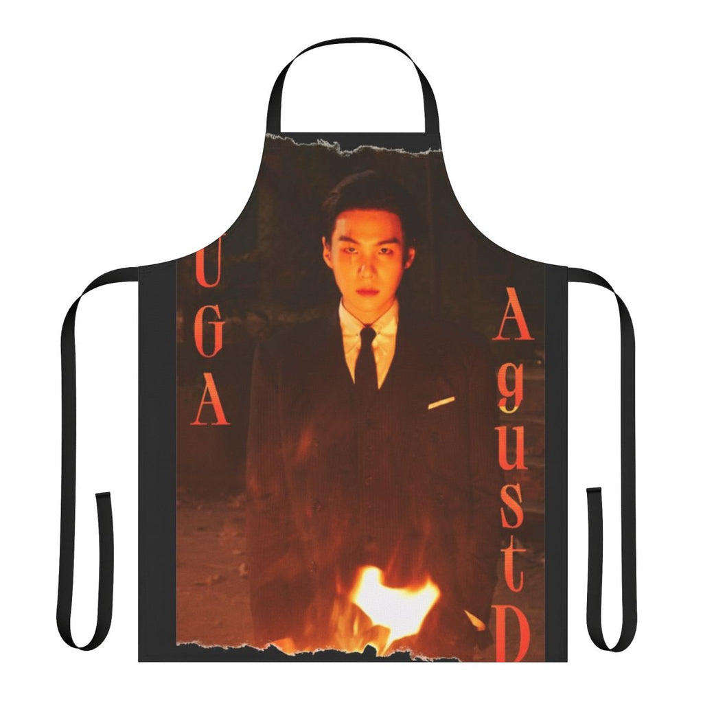 Agust D Inspired Apron with Line Art Design